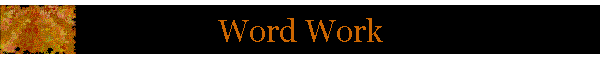 Word Work