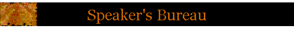 Speaker's Bureau